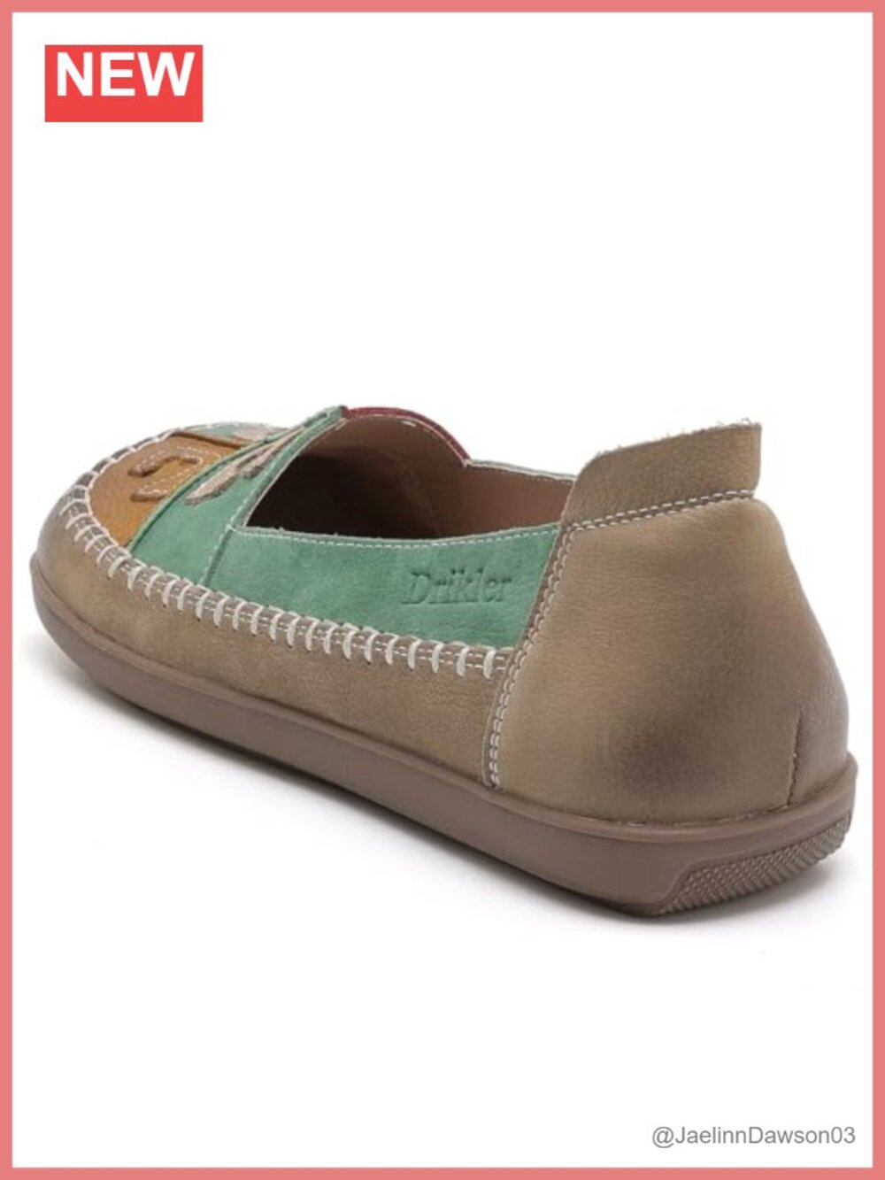 Women's Genuine Leather Slip On Loafers Casual Daily Walking Shoes Multi Color - Picture 3 of 6